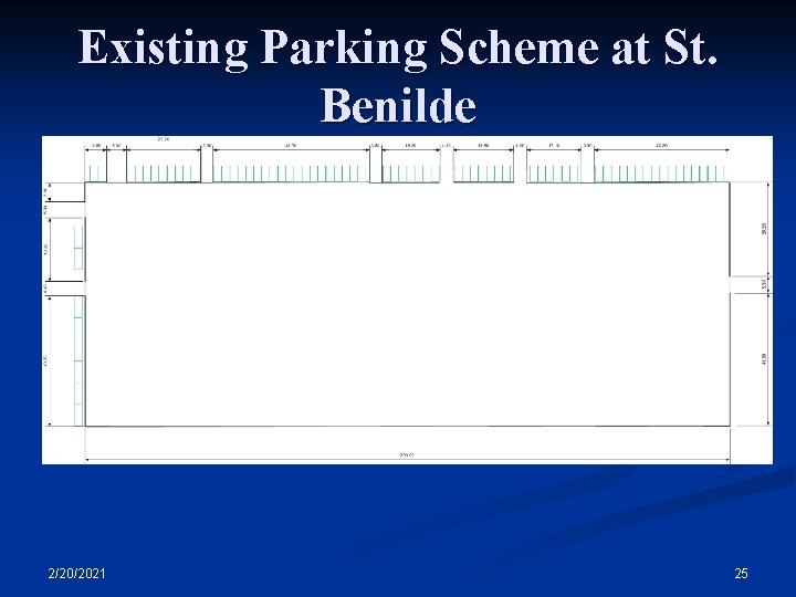 Existing Parking Scheme at St. Benilde 2/20/2021 25 