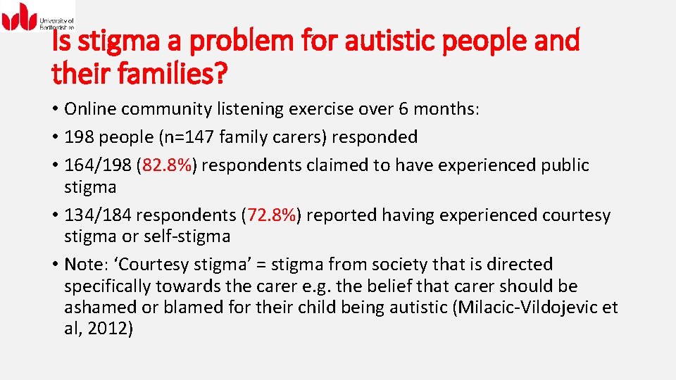 Is stigma a problem for autistic people and their families? • Online community listening