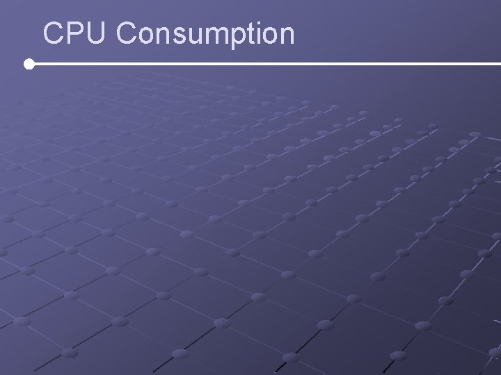 CPU Consumption CPU Consumption