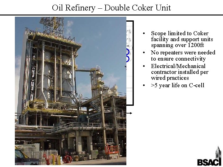 Oil Refinery – Double Coker Unit • Scope limited to Coker facility and support