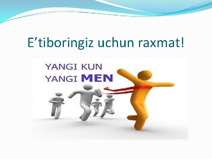 E’tiboringiz uchun raxmat! 