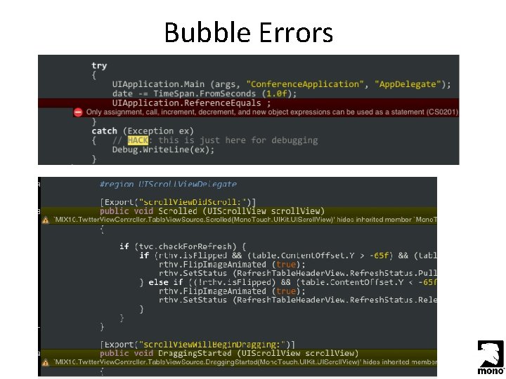 Bubble Errors 