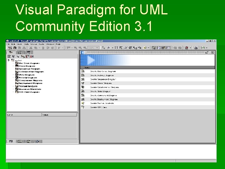 Visual Paradigm for UML Community Edition 3. 1 