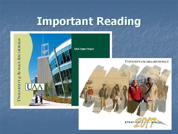 Important Reading Important Reading