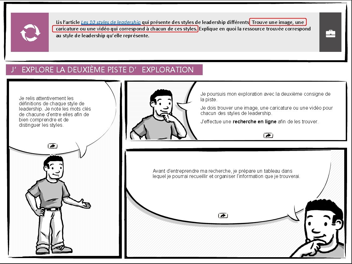 Lis l’article Les 10 styles de leadership qui présente des styles de leadership différents.