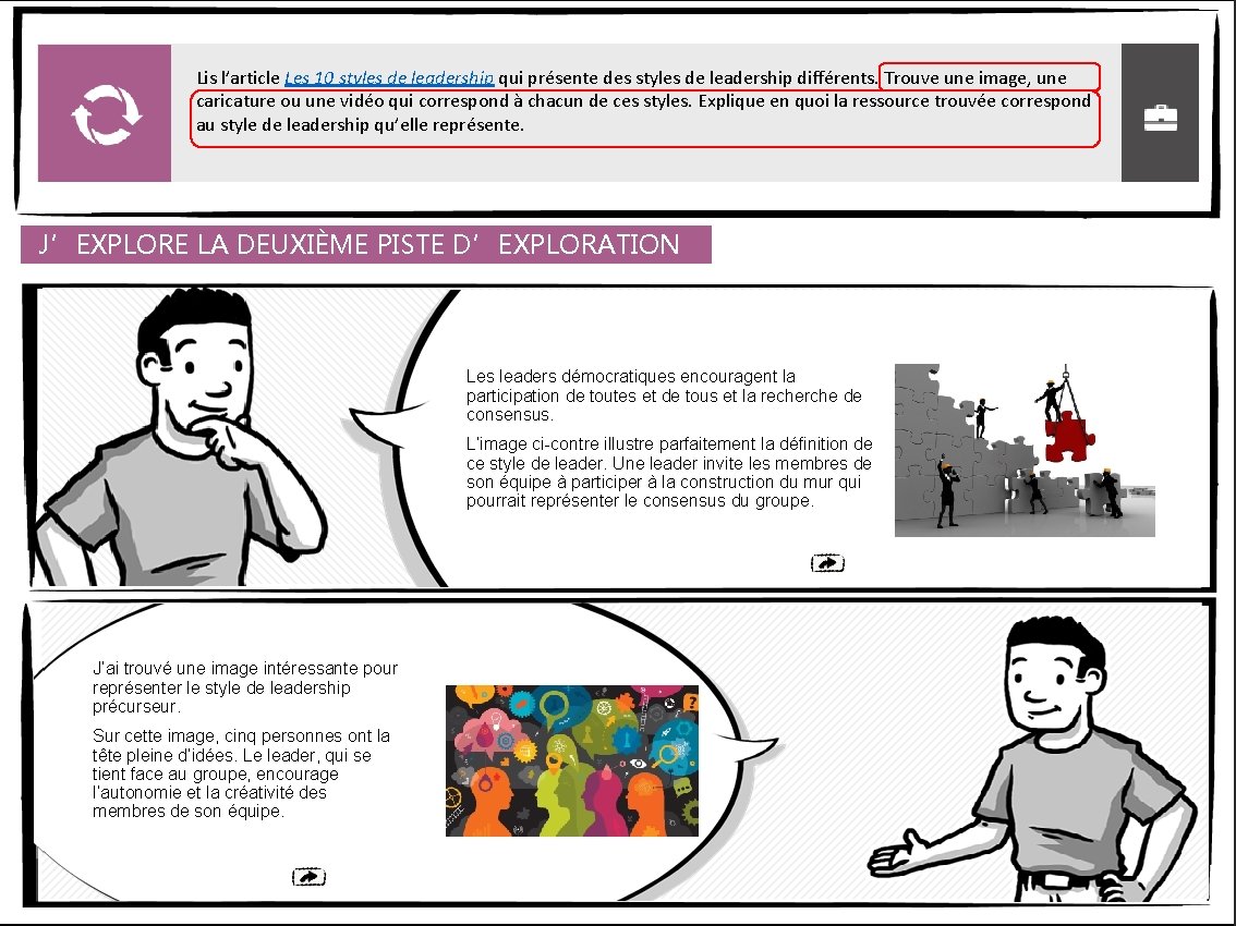 Lis l’article Les 10 styles de leadership qui présente des styles de leadership différents.