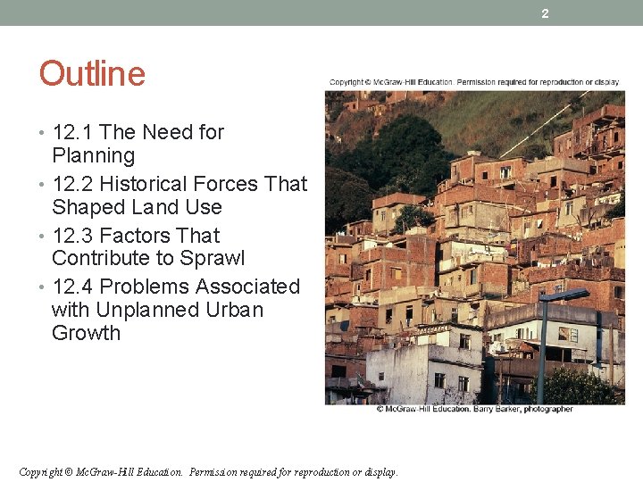 2 Outline • 12. 1 The Need for Planning • 12. 2 Historical Forces 2 Outline • 12. 1 The Need for Planning • 12. 2 Historical Forces