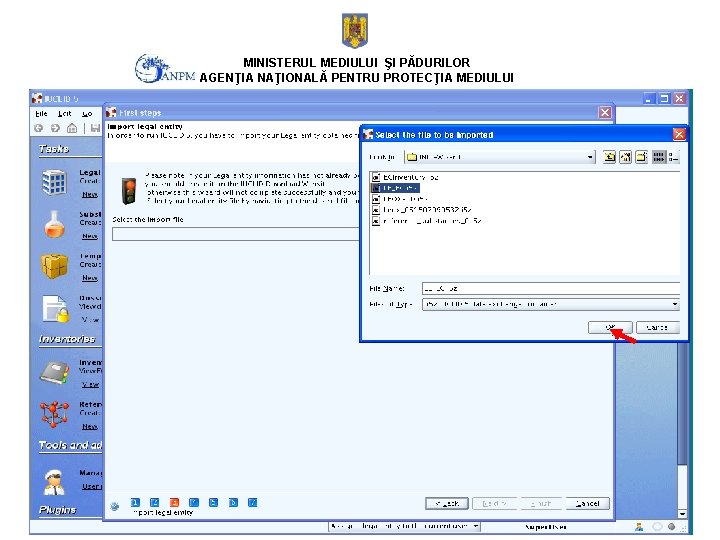 MINISTERUL MEDIULUI ŞI PĂDURILOR AGENŢIA NAŢIONALĂ PENTRU PROTECŢIA MEDIULUI 