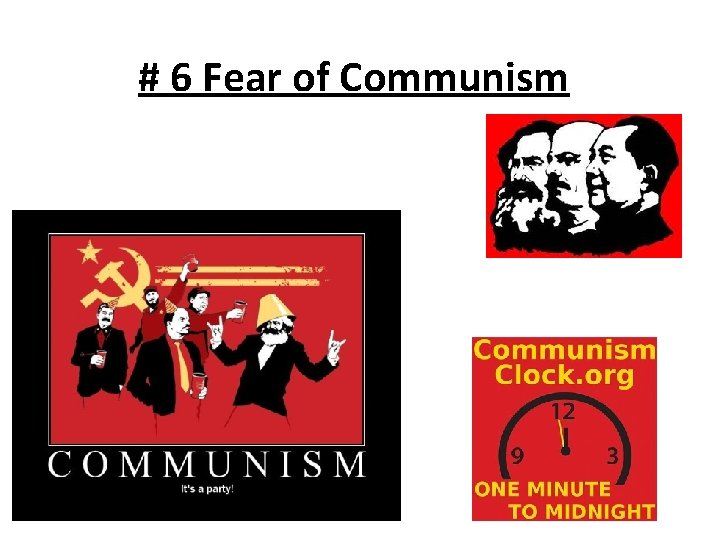 # 6 Fear of Communism 