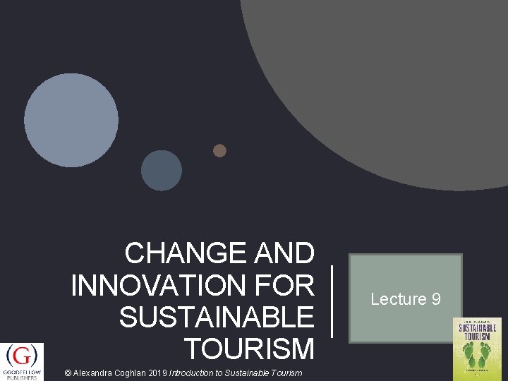 CHANGE AND INNOVATION FOR SUSTAINABLE TOURISM Alexandra Coghlan
