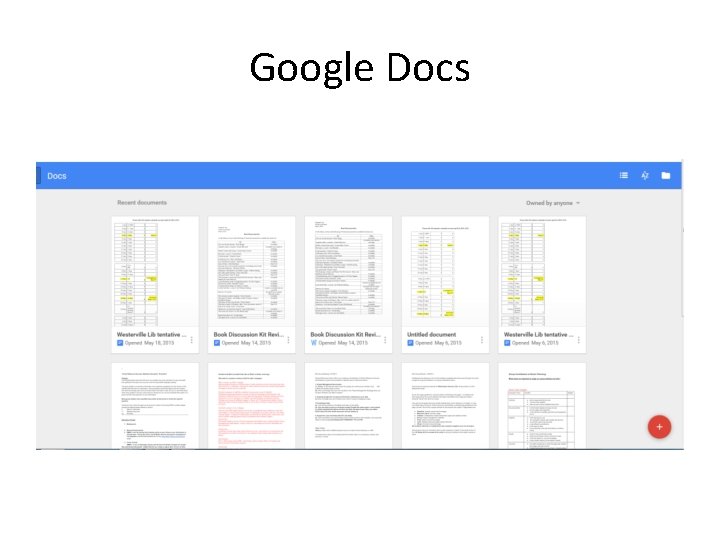 Google Docs 