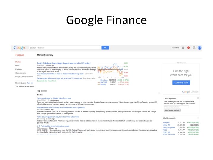 Google Finance 