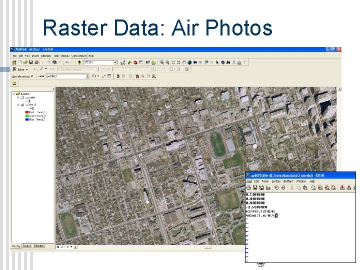 Raster Data: Air Photos 