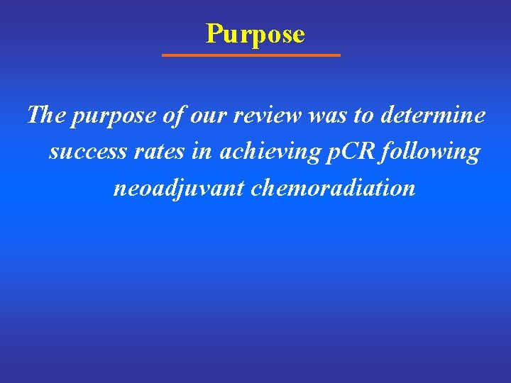 Purpose The purpose of our review was to determine success rates in achieving p.