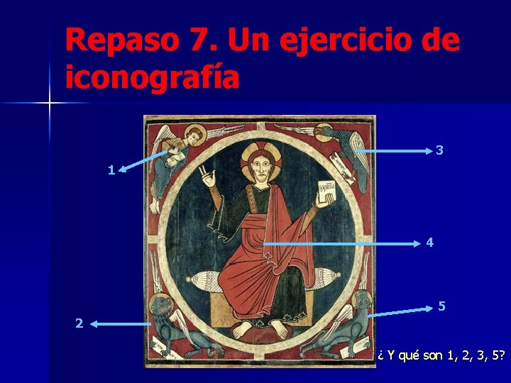 Repaso 7. Un ejercicio de iconografía 3 1 4 5 2 ¿ Y qué