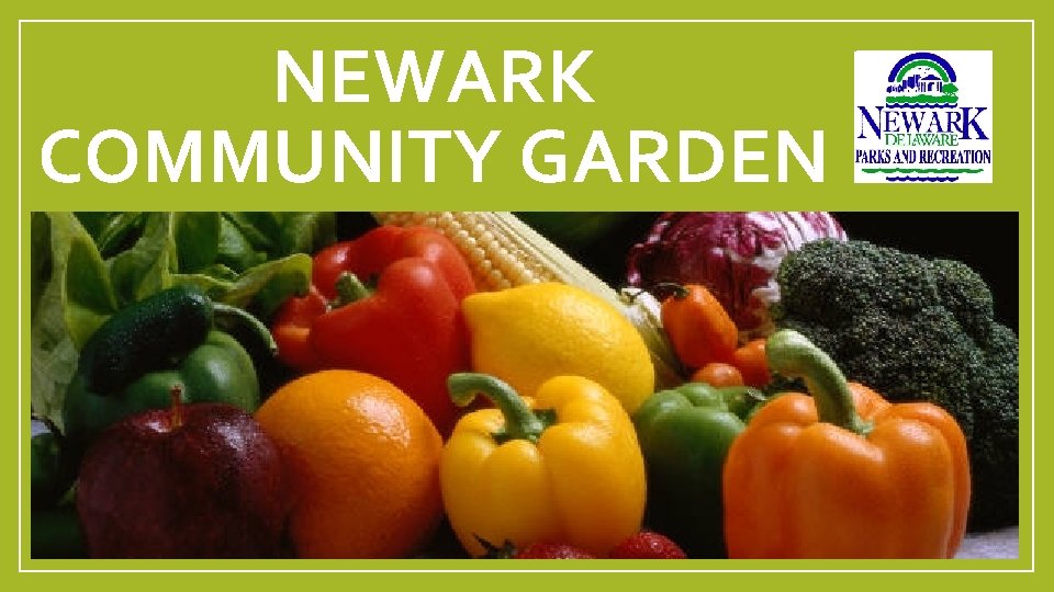 NEWARK COMMUNITY GARDEN 