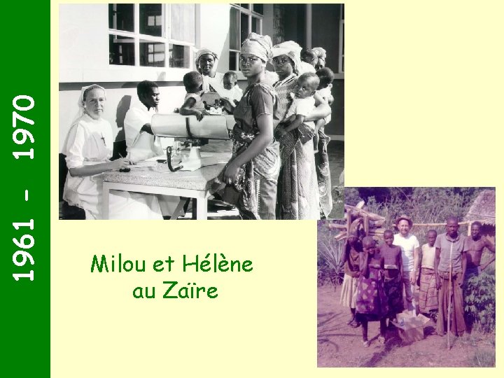 1961 - 1970 Milou et Hélène au Zaïre 