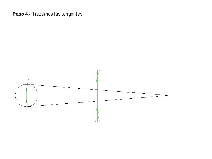 Paso 4. - Trazamos las tangentes. 