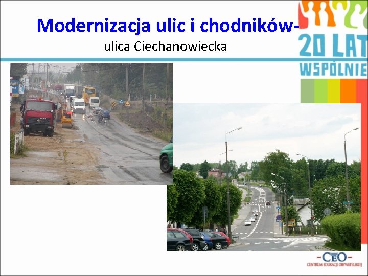 Modernizacja ulic i chodnikówulica Ciechanowiecka Modernizacja ulic i chodnikówulica Ciechanowiecka
