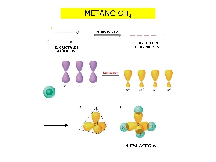 METANO CH 4 4 ENLACES 