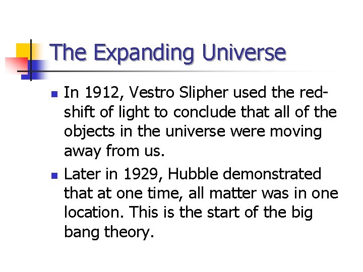 Cosmology the Study of the Universe Newton opens