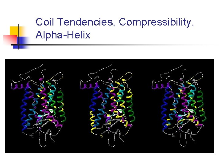 Coil Tendencies, Compressibility, Alpha-Helix 