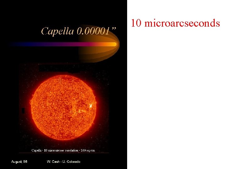 10 microarcseconds 