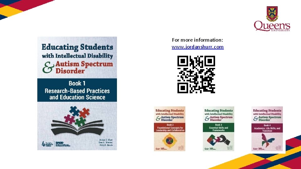 For more information: www. jordanshurr. com 