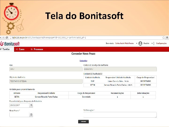 Tela do Bonitasoft 