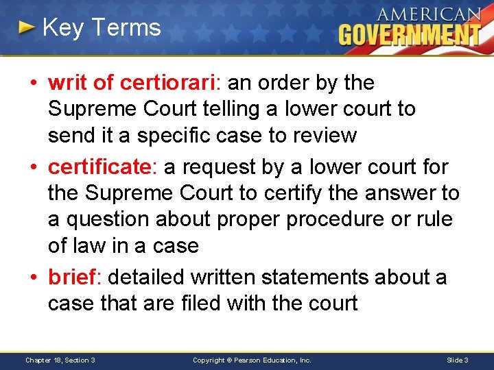 chapter 18 section 3 the supreme court
