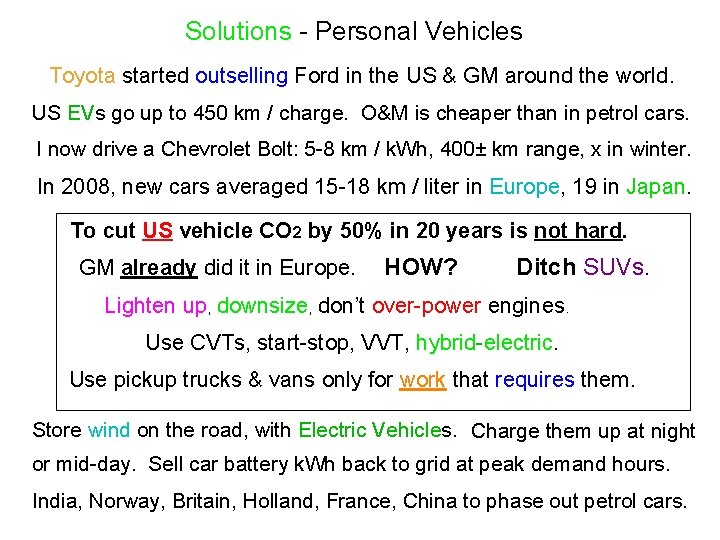 Solutions - Personal Vehicles Toyota started outselling Ford in the US & GM around Solutions - Personal Vehicles Toyota started outselling Ford in the US & GM around