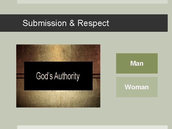 Submission & Respect Man Woman 