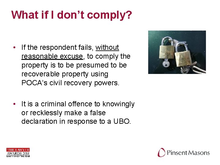What if I don’t comply? • If the respondent fails, without reasonable excuse, to What if I don’t comply? • If the respondent fails, without reasonable excuse, to