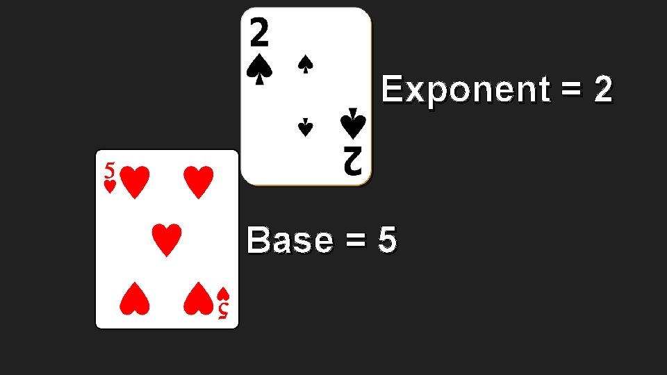 Exponent = 2 Base = 5 