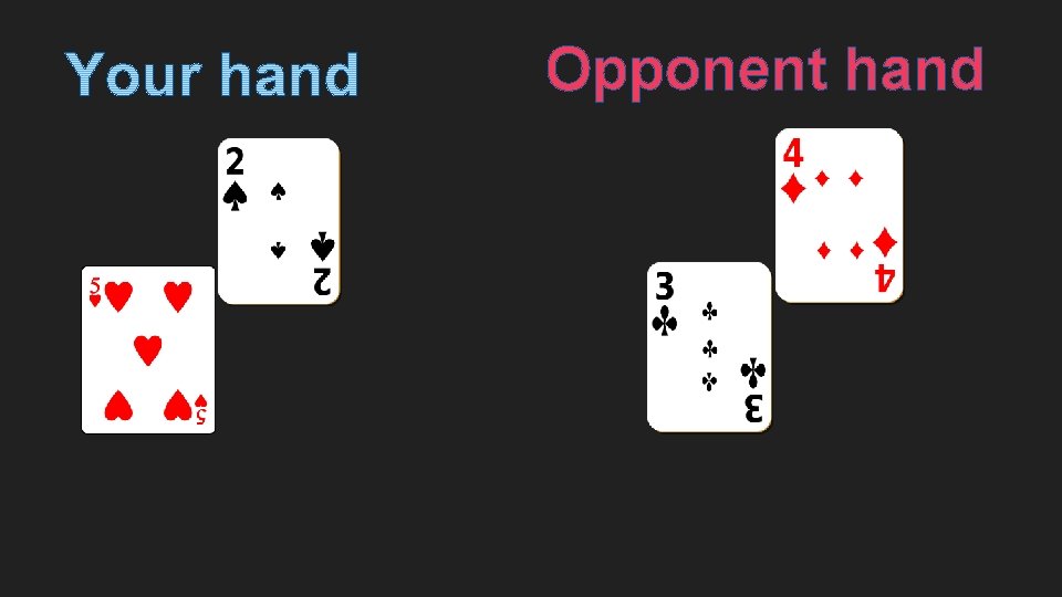 Opponent hand 