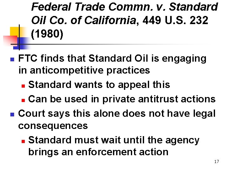Federal Trade Commn. v. Standard Oil Co. of California, 449 U. S. 232 (1980)