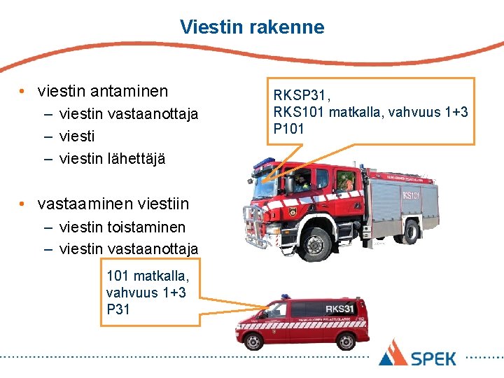 Viestin rakenne • viestin antaminen – viestin vastaanottaja – viestin lähettäjä • vastaaminen viestiin