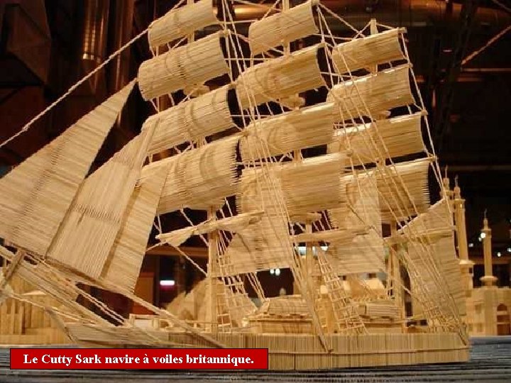 Le Cutty Sark navire à voiles britannique. 