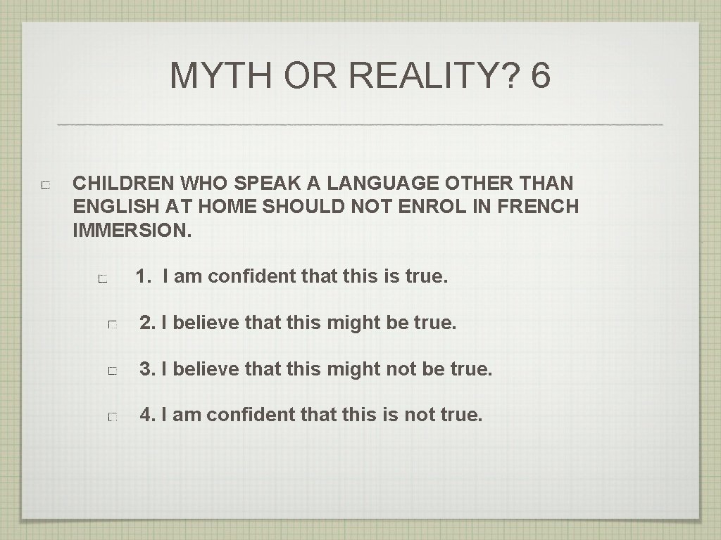 MYTH OR REALITY? 6 CHILDREN WHO SPEAK A LANGUAGE OTHER THAN ENGLISH AT HOME