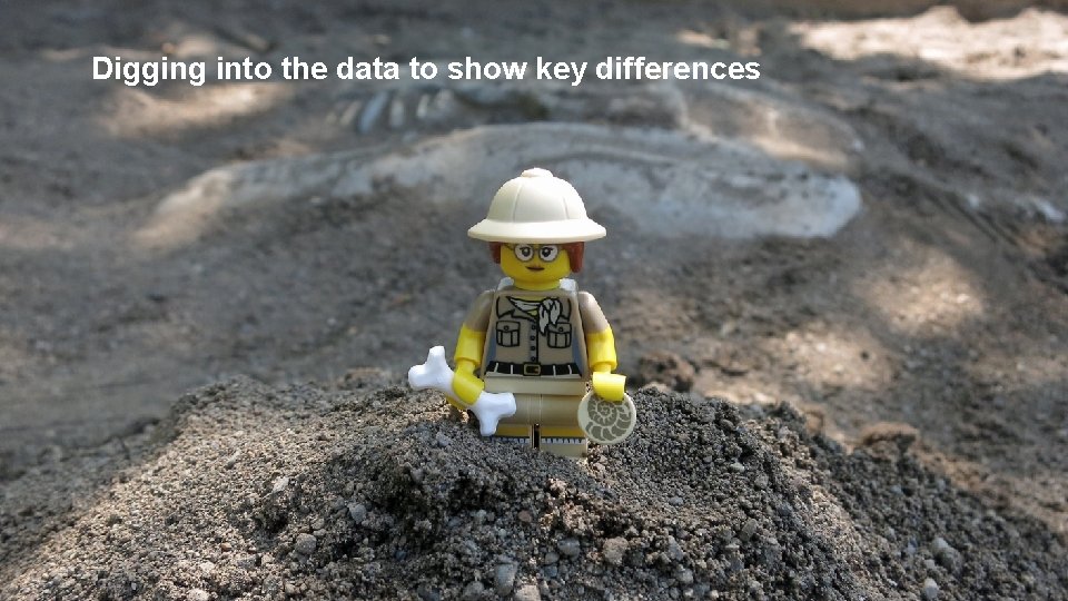 Digging into the data to show key differences 33 