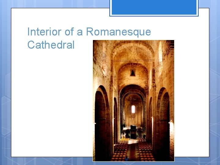 Interior of a Romanesque Cathedral 