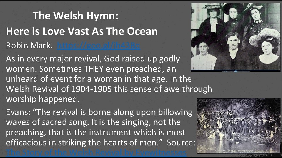 The Welsh Hymn: Here is Love Vast As The Ocean Robin Mark. https: //goo.