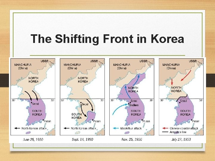 The Shifting Front in Korea 