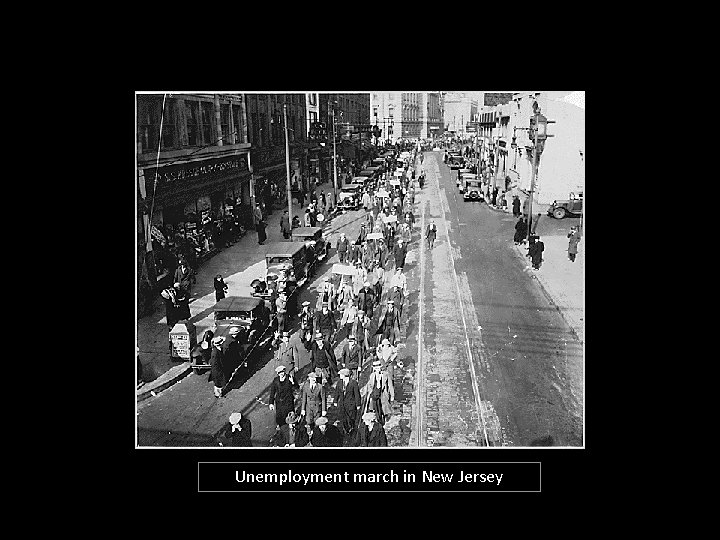 Unemployment march in New Jersey 