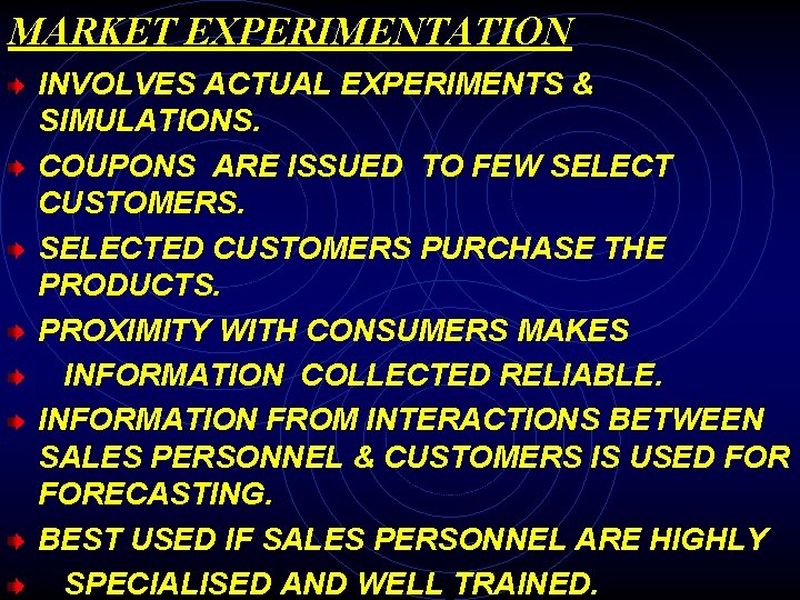 MARKET EXPERIMENTATION INVOLVES ACTUAL EXPERIMENTS & SIMULATIONS. COUPONS ARE ISSUED TO FEW SELECT CUSTOMERS.