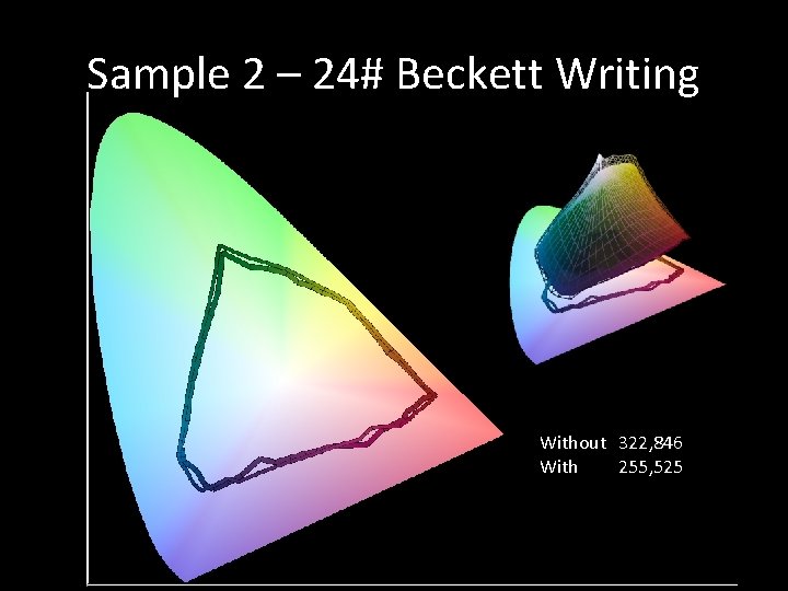 Sample 2 – 24# Beckett Writing Without 322, 846 With 255, 525 