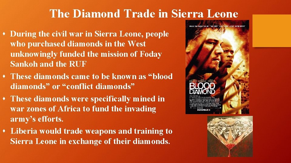 The Diamond Trade in Sierra Leone s During the civil war in Sierra Leone,