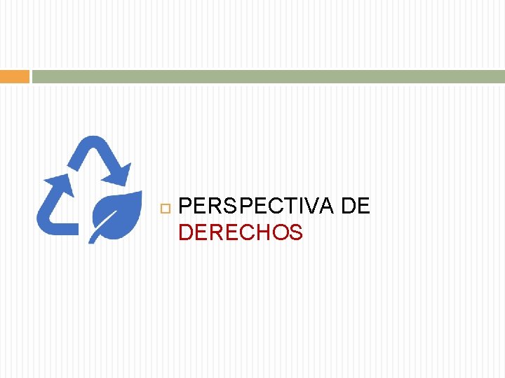  PERSPECTIVA DE DERECHOS 