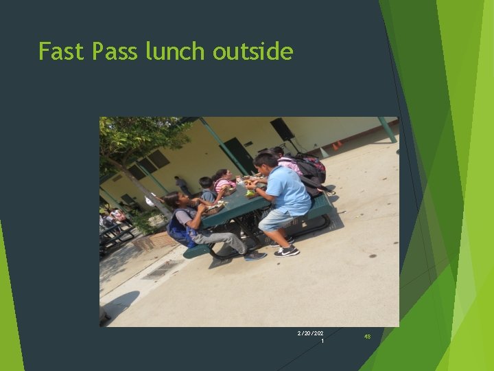 Fast Pass lunch outside 2/20/202 1 48 Fast Pass lunch outside 2/20/202 1 48