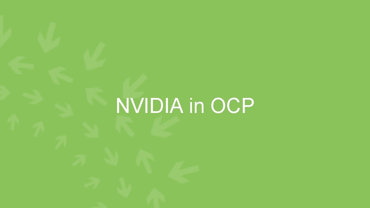 NVIDIA in OCP 